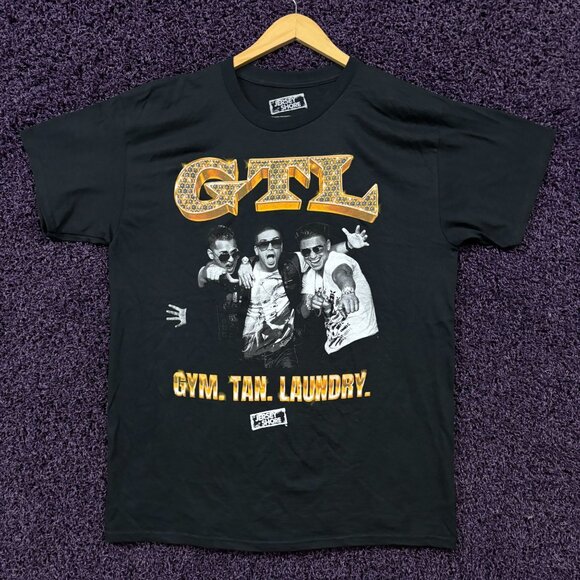 Jersey Shore GTL Gym Tan Laundry Mtv Reality Show T-Shirt L - Picture 1 of 4